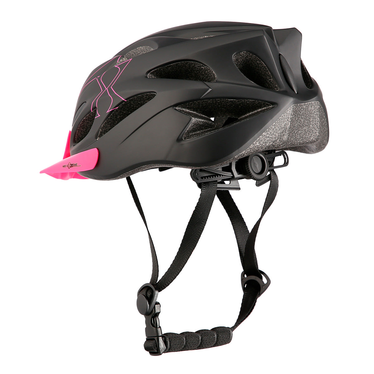 MTW291 ČERNO-RŮŽOVÁ VELIKOST M (51-60 CM) NILS EXTREME HELM