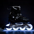 NH10905 4in1 BLACK LED SIZE L(39-42) SKATING BLADES WITH ADJUSTABLE HOCKEY BLADE NILS EXTREME