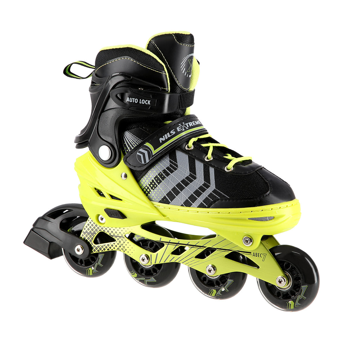 NH18192 4v1 ČERNO-ZELENÉ BRUSLAČKY VELIKOST M (34-38) S ROZMĚRY PL. HOKEJ NILS EXTREME
