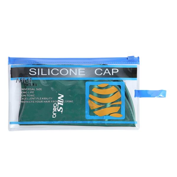 ONE COLOUR SH74 DARK GREEN SILICONE CAP NILS AQUA