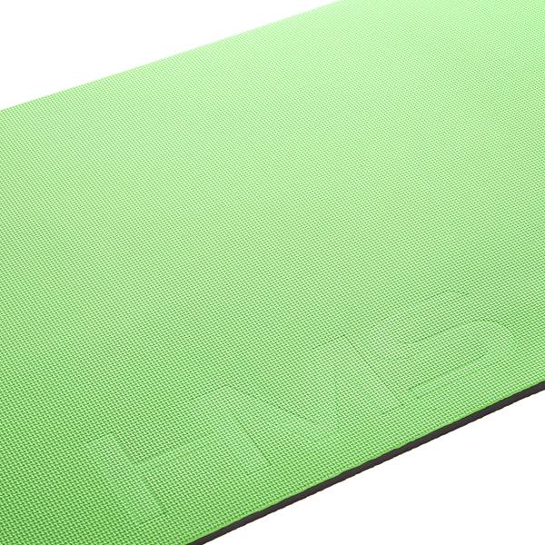 MFK08 GREEN-BLACK MATA FITNESS KLUBOWA Z OTWORAMI 140*60CM EVA 15MM HMS PREMIUM