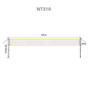 NT310 BADMINTON NET TELESCOPIC POSTS 600x60cm + FULL COVER NILS