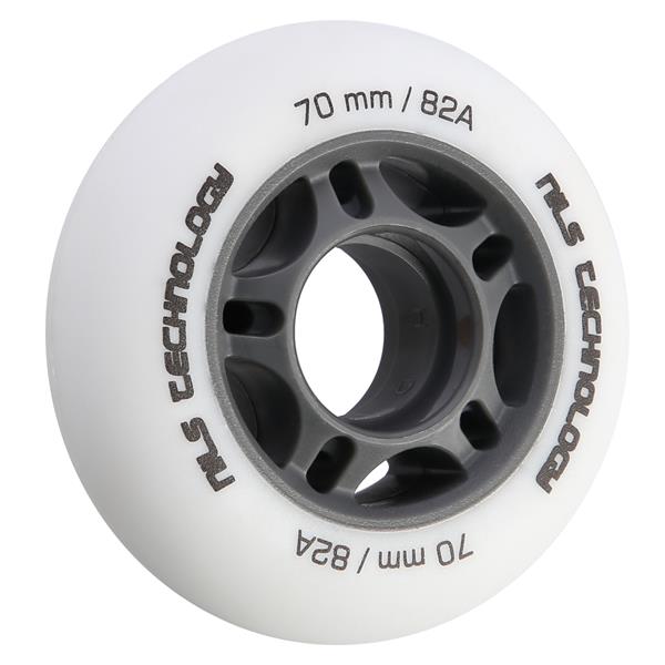 PU 70x24 82A WHITE MATT WHEELS (4 pcs.) NILS EXTREME