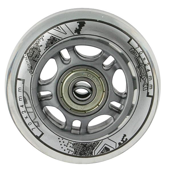 PU 70x24 82A TRANSPARENTNÍ (4 ks) + ABEC-7 (8 ks) NILS EXTREME SET