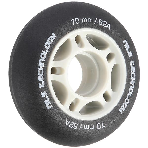 PU 70x24 82A BLACK MATT WHEELS (4 pcs.) NILS EXTREME