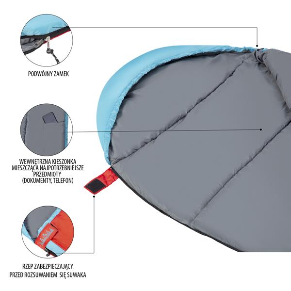 NC2012 ČERVENO-MODRÝ SPACÍ PYTEL NILS CAMP