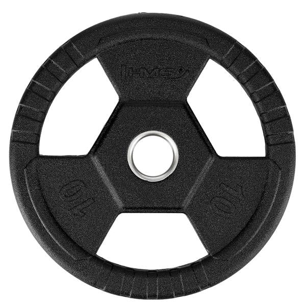 TOH10 BLACK OLYMPIC PLATE RUBBER-COATED 10 KG HMS