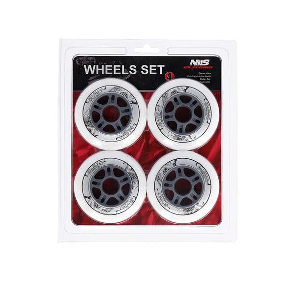 PU 90x24 82A WHITE WHEELS (4 pcs.) NILS EXTREME