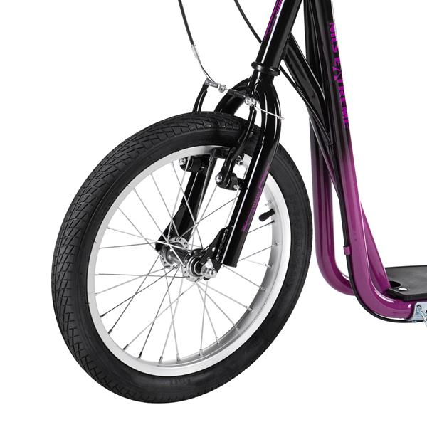 WH118AN PURPLE 16/12 HULAJNOGA Z POMP. KOŁAMI NILS EXTREME"