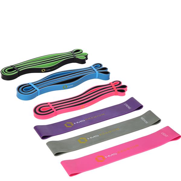 GU04 GU06 PRO SET Sada prémiových posilovacích gum HMS