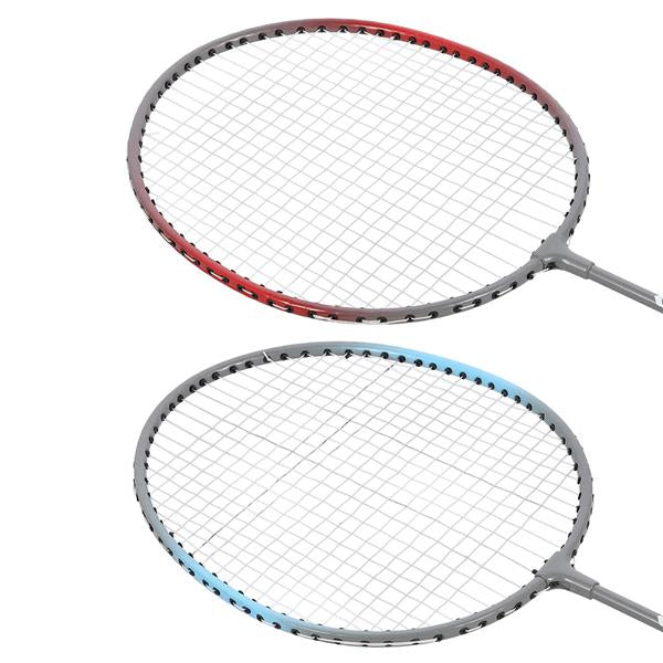 NRZ002 STEEL / BADMINTON SET 2 RACKETS + NILS SHUTTLE