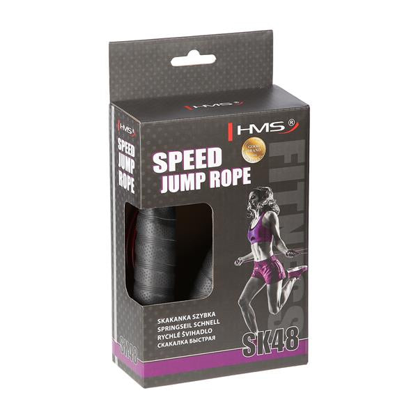 SK48 BLACK/RED SKIPPING ROPE WITH HMS WRAP