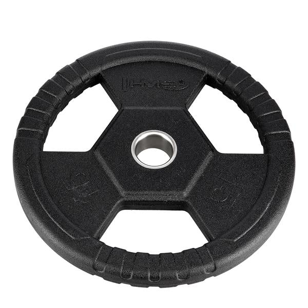 TOH15 BLACK OLYMPIC PLATE RUBBER-COATED 15 KG HMS