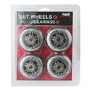 PU 72x24 82A TRANSPARENT (4 pcs.) + ABEC-7 (8 pcs.) NILS EXTREME SET