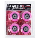 PU 64x24 82A (4pcs.) PINK + ABEC-7 (8pcs.) NILS EXTREME SET