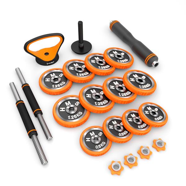 SGZ215 (2 KUSY) PRO SET 6V1 ZÁVAŽÍ S POGUMOU 15KG HMS