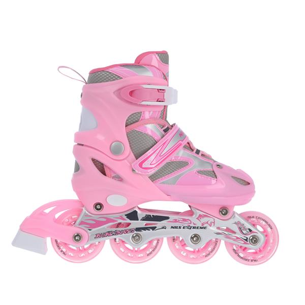 NH18366 A 2in1 PINK SIZE M(35-38) SKATING BLADES WITH HOCKEY SKIRT NILS EXTREME