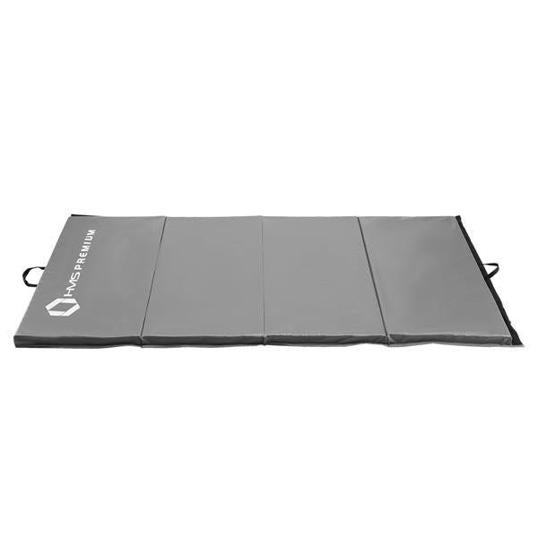 MGS01 SKLÁDACÍ GYMNASTICKÁ MATRACE 2400x1200 MM ŠEDÁ HMS PREMIUM