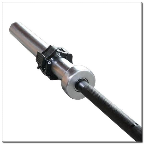 GO680 OLYMPIC BAR 20KG 2200MM HMS WITH LOCK JAW CLAMPS BLACK