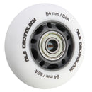PU 64x24 82A WHITE MATT (4 pcs.) + ABEC-9 (8 pcs.) NILS EXTREME SET