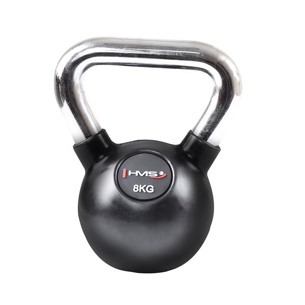 KGC08 CHROMOVÁ POGUMOVÁ RUKOJEŤ NA KETTLEBELL Z LITINY HMS