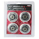 PU 70x24 82A WHITE (4 pcs.) + ABEC-7 (8 pcs.) NILS EXTREME SET
