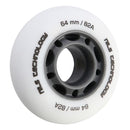 PU 64x24 82A WHITE MATT WHEELS (4 pcs.) NILS EXTREME