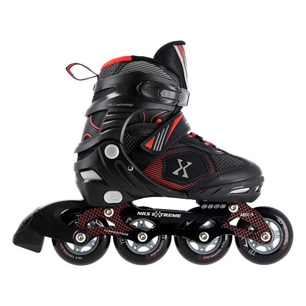 NA9080 ČERNO-ČERVENÉ VELIKOST S (31-34) INLINE BRUSLÍ NILS EXTREME