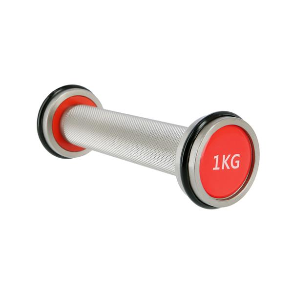 HH01 2 x 1 KG CHROME DUMBBELLS HMS PREMIUM