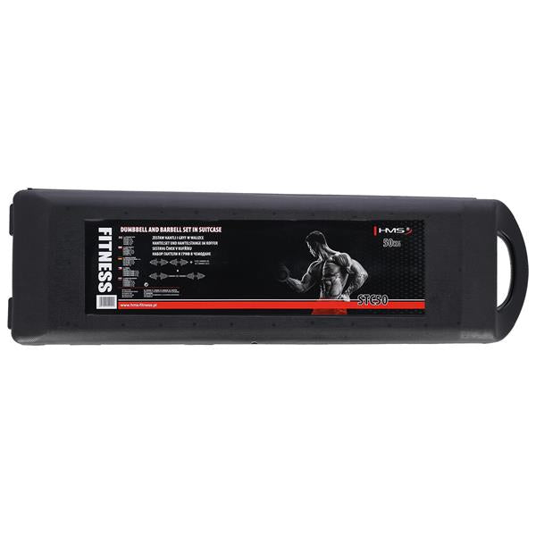 Činky/hroty STC50 v kufru chromované 2x25KG HMS