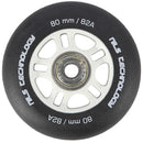 PU 80x24 82A BLACK MATT (4 pcs.) + ABEC-9 (8 pcs.) NILS EXTREME SET