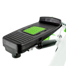 S3085 GREEN AND WHITE STEPPER WITH MOVABLE ARMS AND HMS CABLES