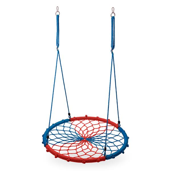 NB5039 BLUE-RED DIA.100 CM STORK'S NEST SWING NILS CAMP