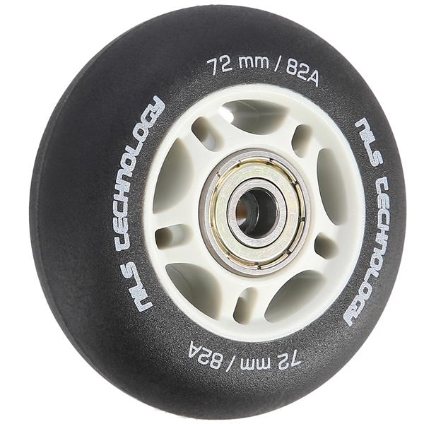 PU 72x24 82A ČERNÁ MATNÁ (4 ks) + ABEC-9 (8 ks) NILS EXTREME SET