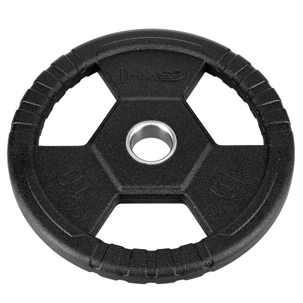 TOH10 BLACK OLYMPIC PLATE RUBBER-COATED 10 KG HMS