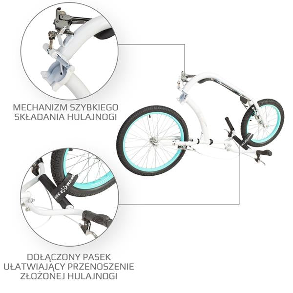 WH227F BÍLÁ SKLÁDACÍ KOLOUŽ 20/16 NILS EXTREME"