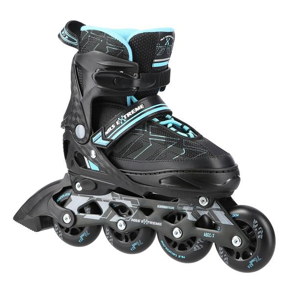 NA11002 ČERNO-MODRÉ VELIKOST S (31-34) INLINE BRUSLÍ NILS EXTREME