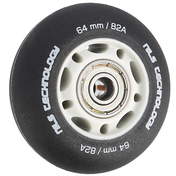 PU 64x24 82A ČERNÁ MATNÁ (4 ks) + ABEC-9 (8 ks) NILS EXTREME SET
