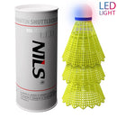 NBL6293 NYLONOVÉ LED RAKETOPLÁTKY VÍCEBAREVNÉ BALENÍ 3 KS
