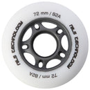 PU 72x24 82A WHITE MATT WHEELS (4 pcs.) NILS EXTREME