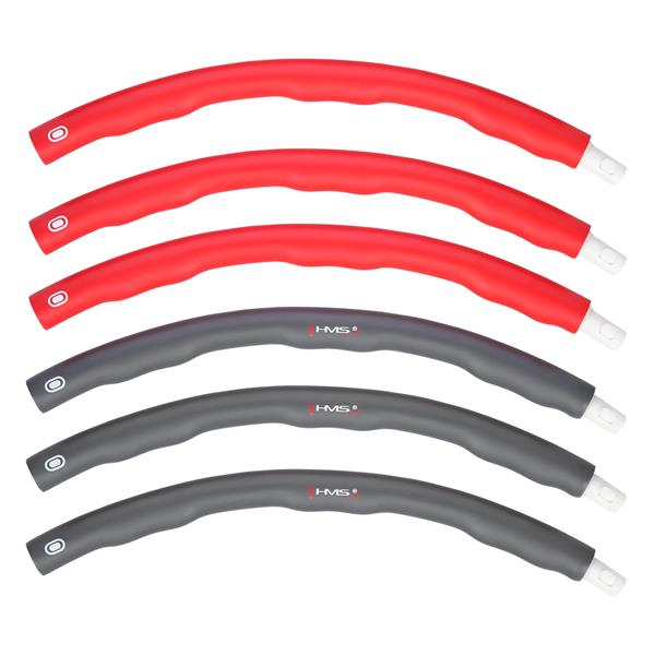 HHP002 ČERVENO-ŠEDÝ HULA HOP 1,2 KG 100 CM HMS