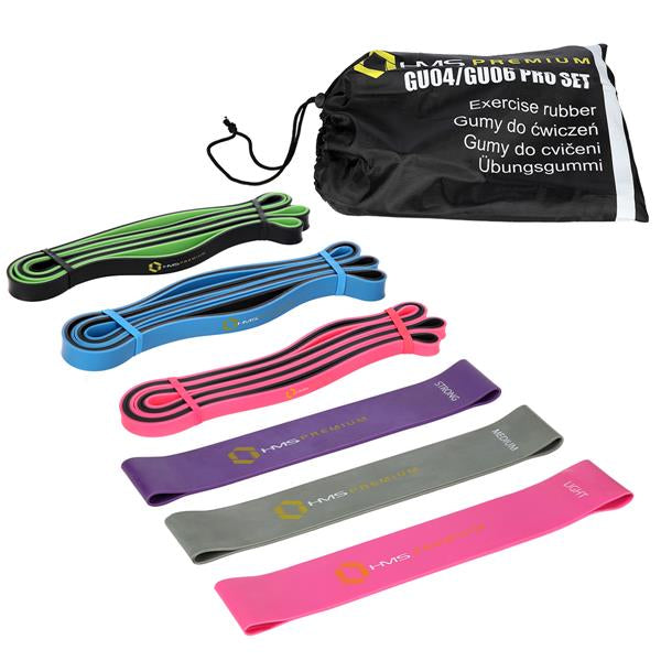 GU04 GU06 PRO SET Sada prémiových posilovacích gum HMS