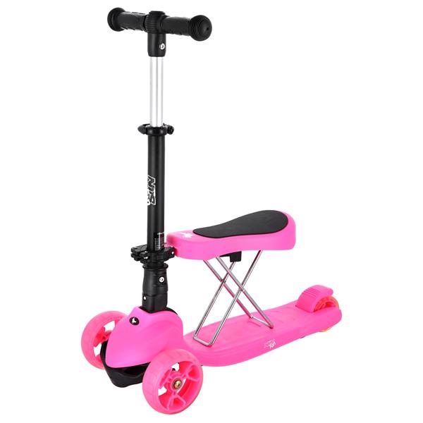 Dětská koloběžka HLB12 2v1 růžová Nils Fun