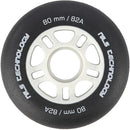 PU 80x24 82A BLACK MATT WHEELS (4 pcs.) NILS EXTREME