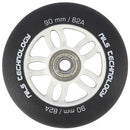 PU 90x24 82A BLACK MATT (4 pcs.) + ABEC-9 CHROME (8 pcs.) NILS EXTREME SET