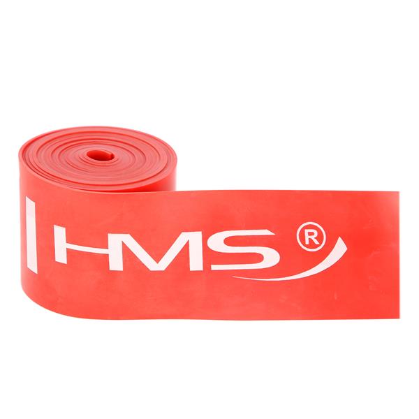FB01 ČERVENÁ CVIČEBNÍ PÁSKA HMS 1,2 x 50 x 2080 MM