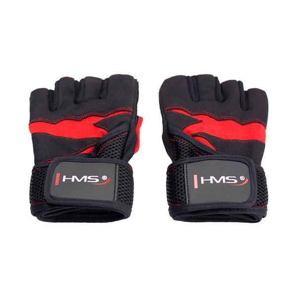 RST02 ČERNO-ČERVENÉ RUKAVICE DO TĚLOCVICE VELIKOST L HMS