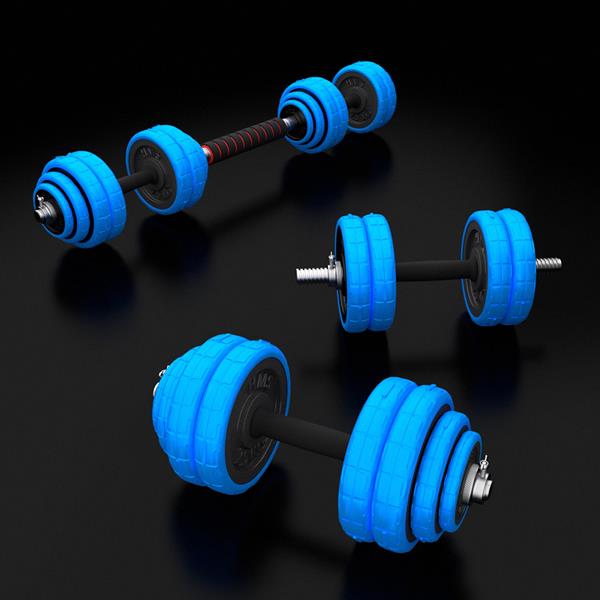 Pogumovaná činka SGG30BAR 30 kg HMS