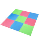 MP10 PUZZLE MAT MULTIPACK GREEN-BLUE-RED 9 ELEMENTS 10MM ONE FITNESS