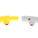 HHP005 ŠEDOZLUTÁ HULA HOP MASÁŽ S MAGNETY 85CM HMS